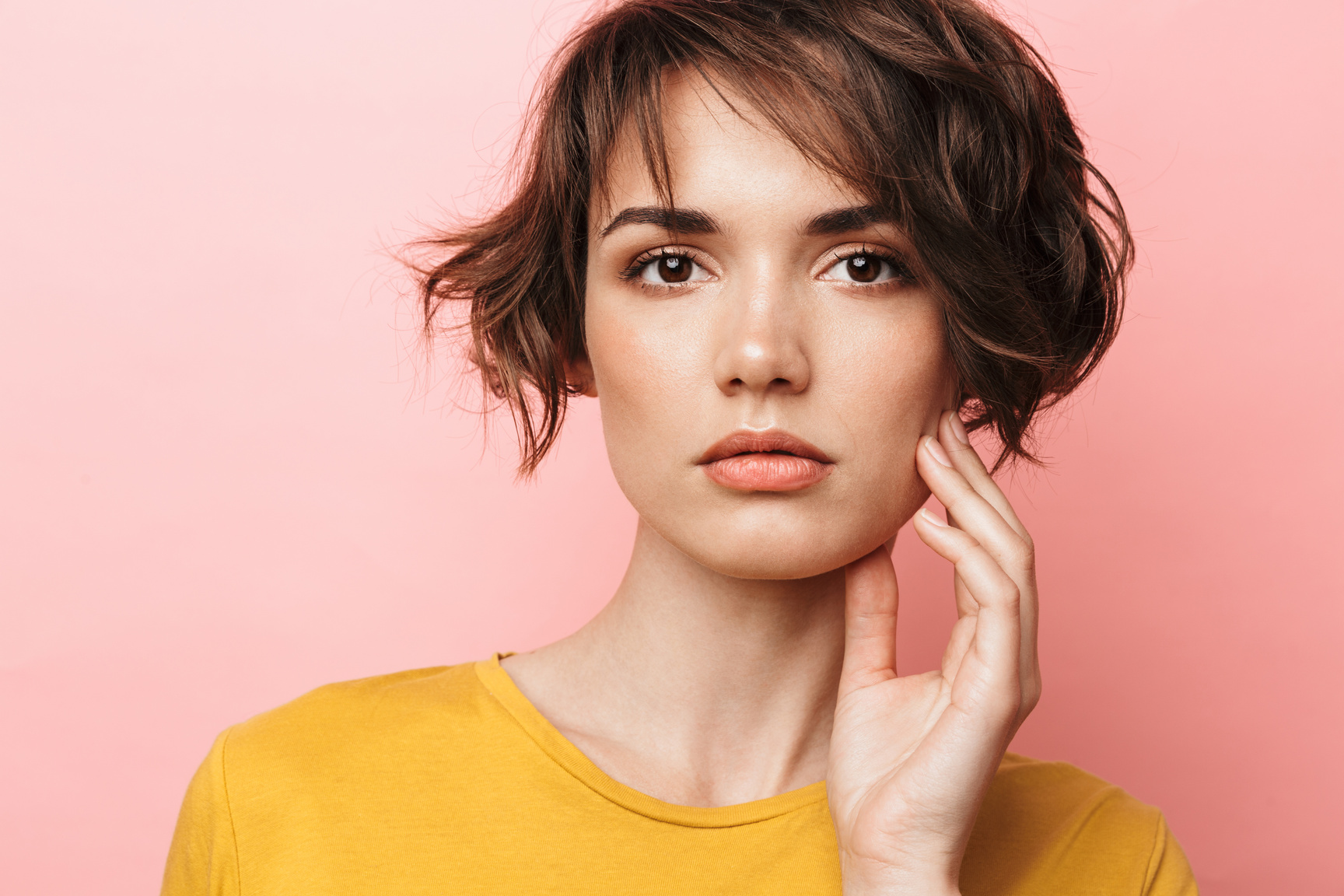 Young Woman with Short Hair